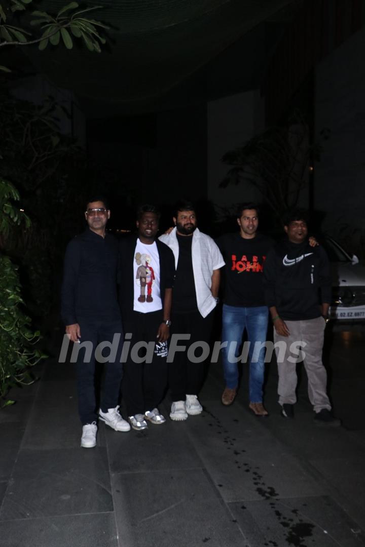 Varun Dhawan and Atlee Kumar Baby John meet up in Mumbai