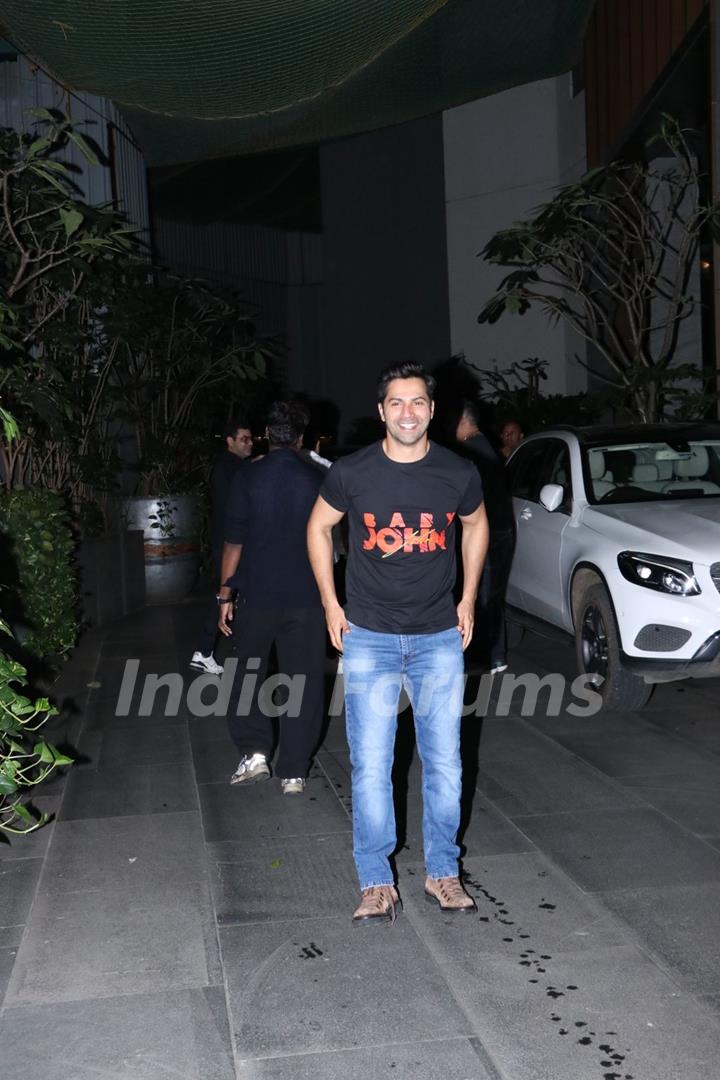 Varun Dhawan Baby John meet up in Mumbai