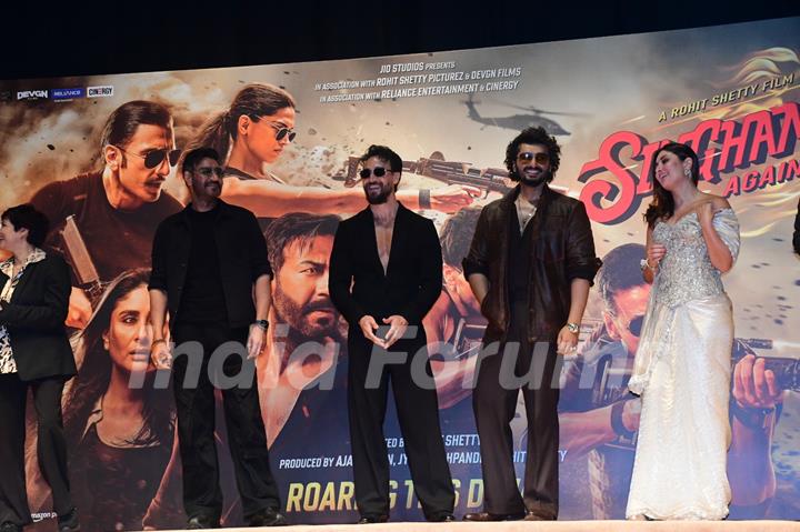 Ajay Devgn, Kareena Kapoor Khan, Tiger Shroff, Ranveer Singh, Arjun Kapoor, Rohit Shetty and other celebs grace the trailer launch of ‘Singham Again’