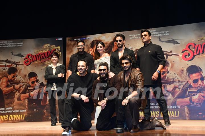 Ajay Devgn, Kareena Kapoor Khan, Tiger Shroff, Ranveer Singh, Arjun Kapoor, Rohit Shetty and other celebs grace the trailer launch of ‘Singham Again’