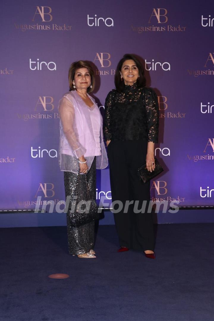 Neetu Kapoor snapped at the launch of Skincare brand Augustinus Bader