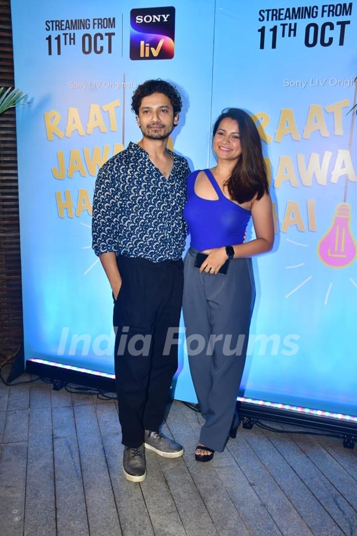 Priyanshu Painyuli snapped at the special screening of ‘Raat Jawaan Hai’