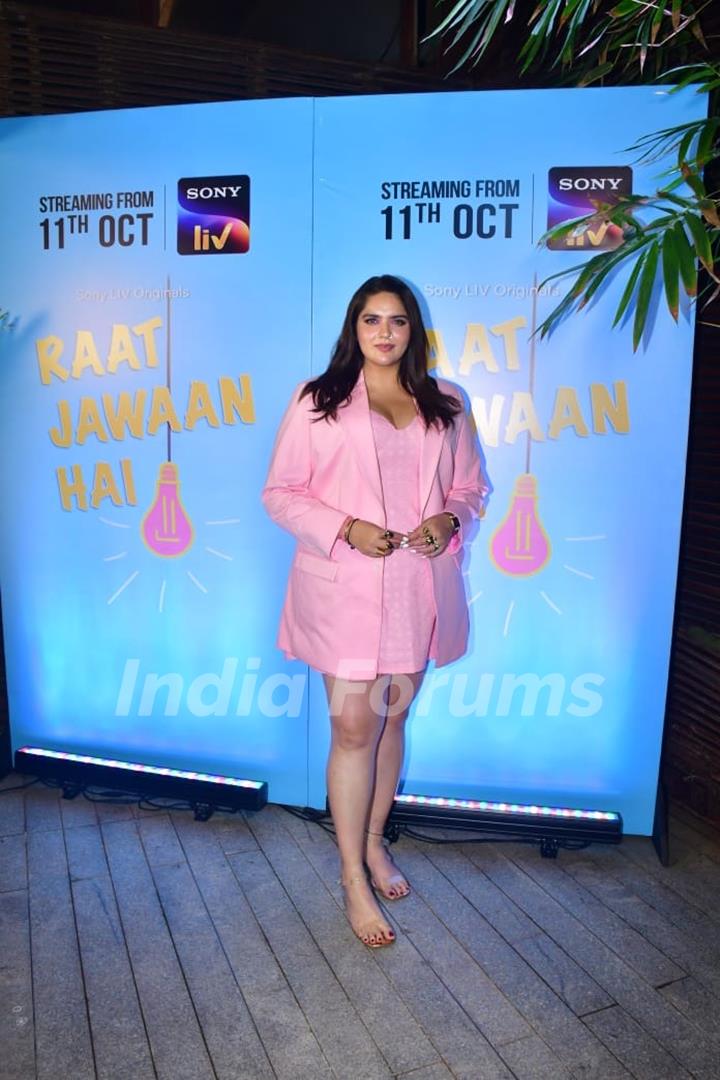 Anjali Anand snapped at the special screening of ‘Raat Jawaan Hai’