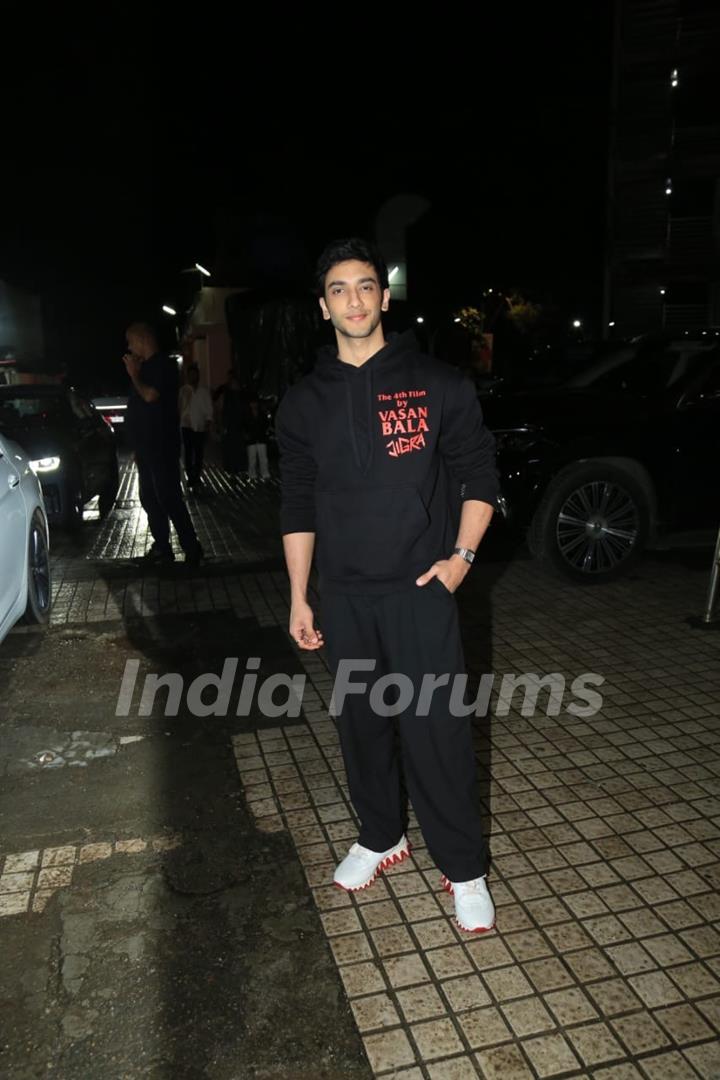 Vedang Raina snapped at the screening of ‘Jigra’