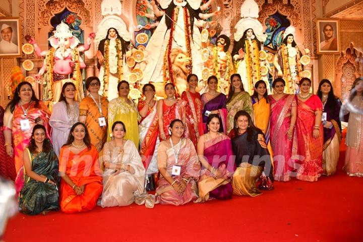 Celebrities snapped at Durga Puja Pandal