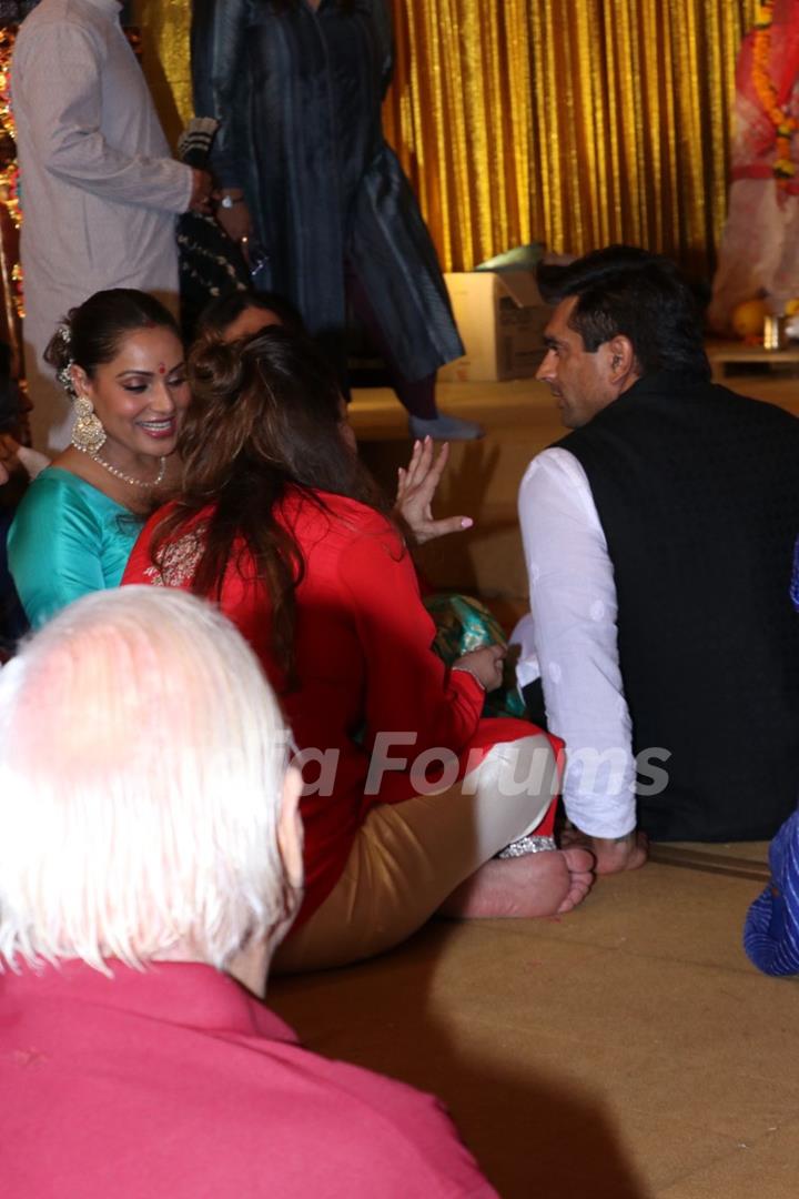 Bipasha Basu and Karan Singh Grover snapped at Durga Puja Pandal