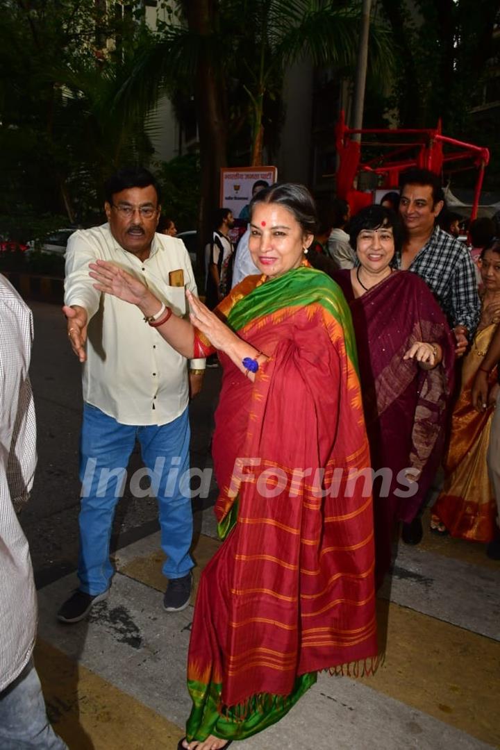 Shabana Azmi snapped at the ‘unveiling ceremony’ of 'Sridevi Kapoor Chowk'