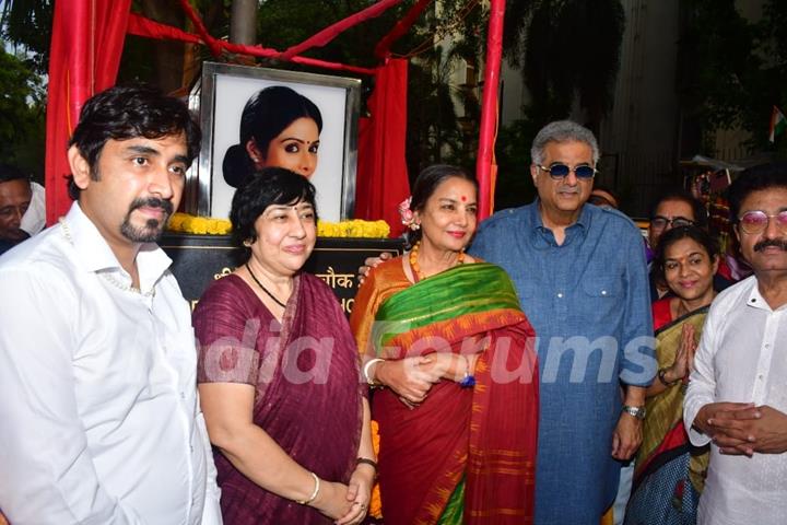 Boney Kapoor and Shabana Azmi snapped at the ‘unveiling ceremony’ of 'Sridevi Kapoor Chowk'