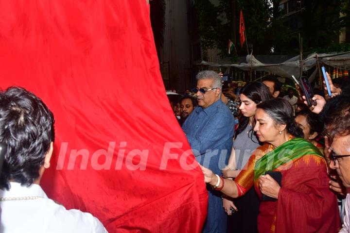 Boney Kapoor, Shabana Azmi and Khushi Kapoor snapped at the ‘unveiling ceremony’ of 'Sridevi Kapoor Chowk'