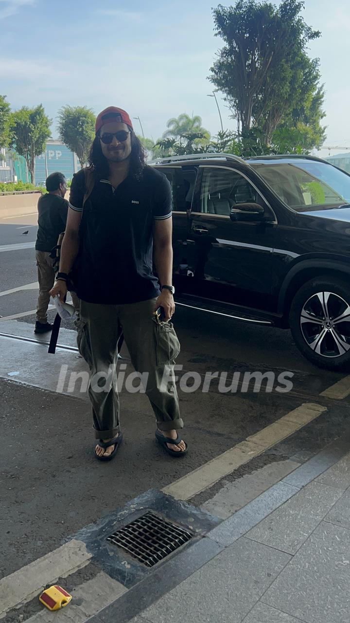 Ali Fazal snapped at the airport