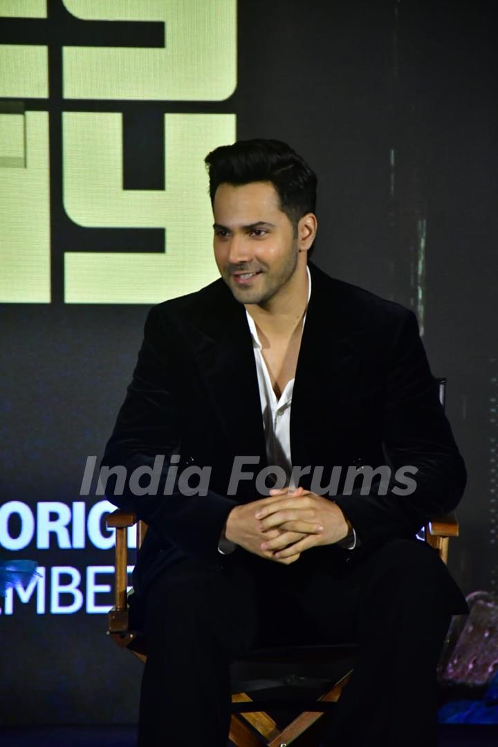 Varun Dhawan snapped at the trailer launch of 'Citadel: Honey Bunny'