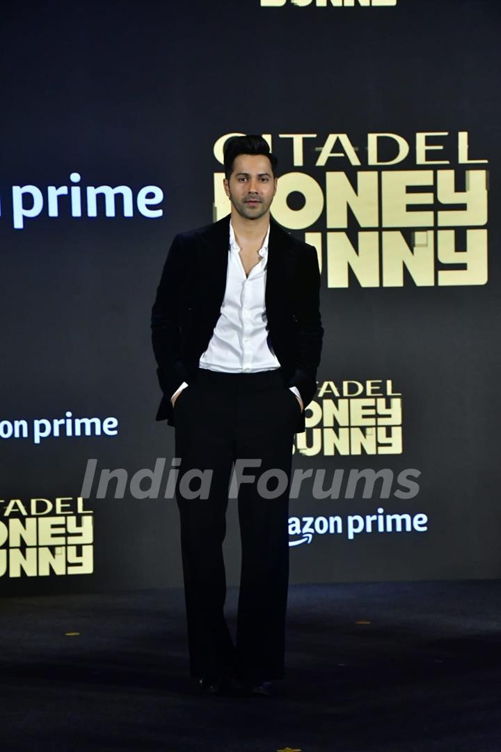 Varun Dhawan snapped at the trailer launch of 'Citadel: Honey Bunny'