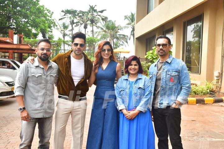 Krishna DK, Varun Dhawan, Samantha Ruth Prabhu and Raj Nidimoru snapped promoting their upcoming series 'Citadel: Honey Bunny'