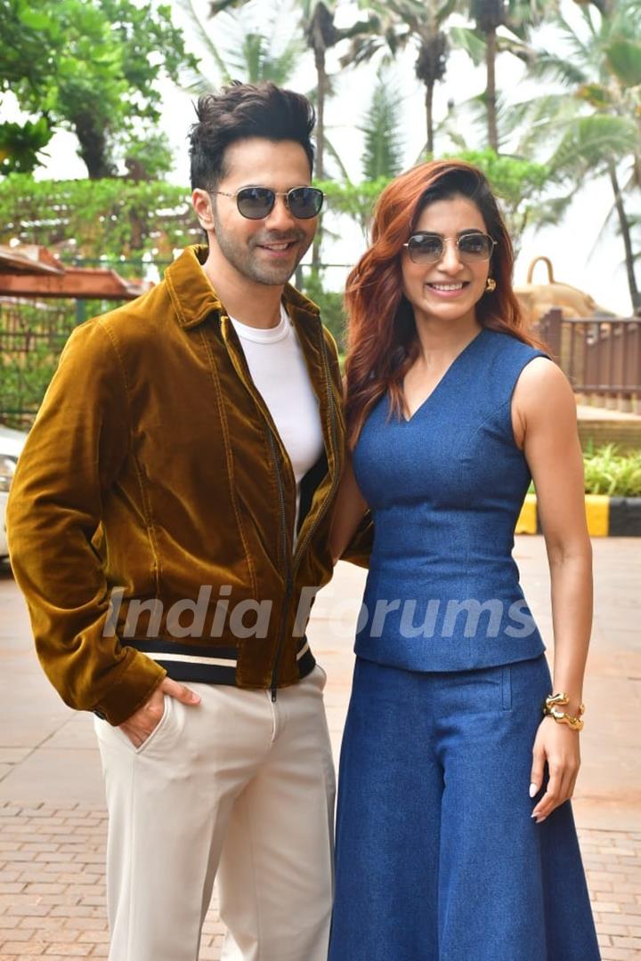 Varun Dhawan and Samantha Ruth Prabhu snapped promoting their upcoming series 'Citadel: Honey Bunny'