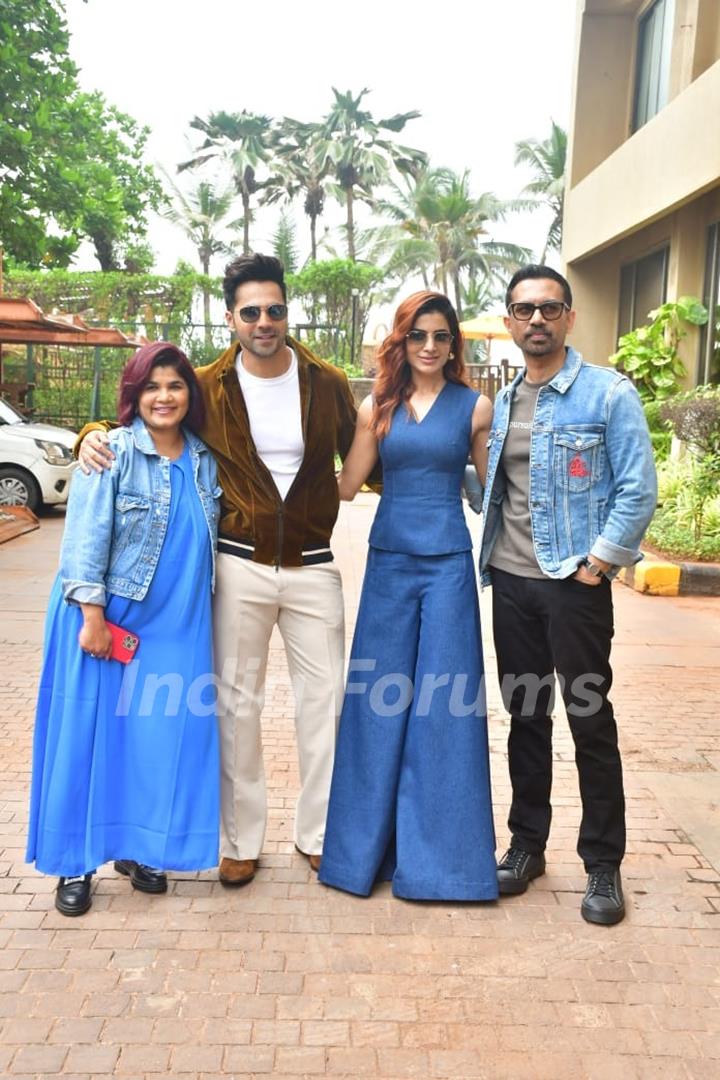 Varun Dhawan and Samantha Ruth Prabhu snapped promoting their upcoming series 'Citadel: Honey Bunny'