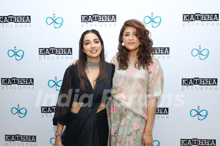 Kanika Dhillon and Tahira Kashyap Khurrana  snapped at Kanika Dhillon's huge bash celebrating women driving Indian Cinema