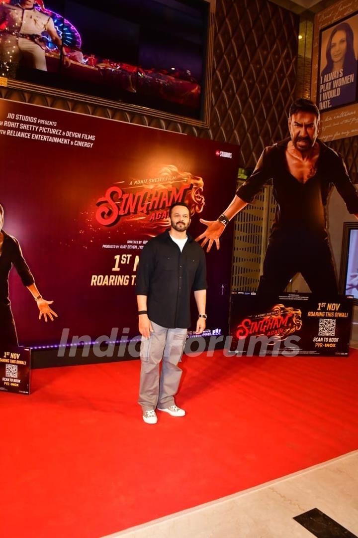 Rohit Shetty snapped promoting their upcoming film ‘Singham Again’