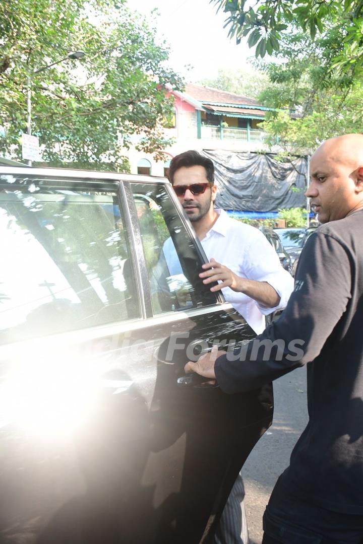 Varun Dhawan snapped in the city