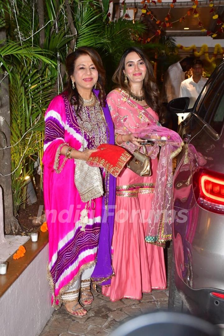 Celebrities snapped at Anil Kapoor’s residence for Karwa Chauth