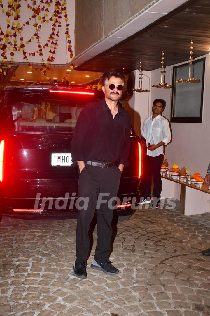 Anil Kapoor snapped at Anil Kapoor’s residence for Karwa Chauth