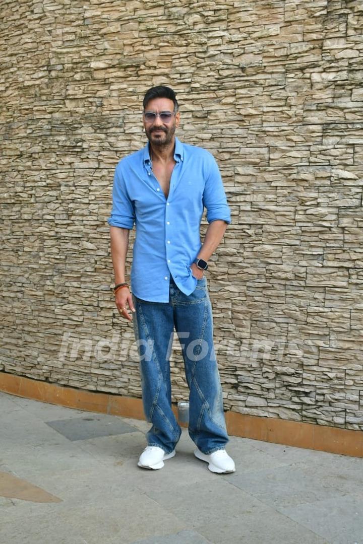 Ajay Devgn snapped promoting their upcoming film ‘Singham Again’