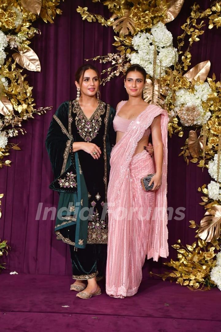 Huma Qureshi and Fatima Sana Shaikh snapped at Manish Malhotra’s Diwali Bash