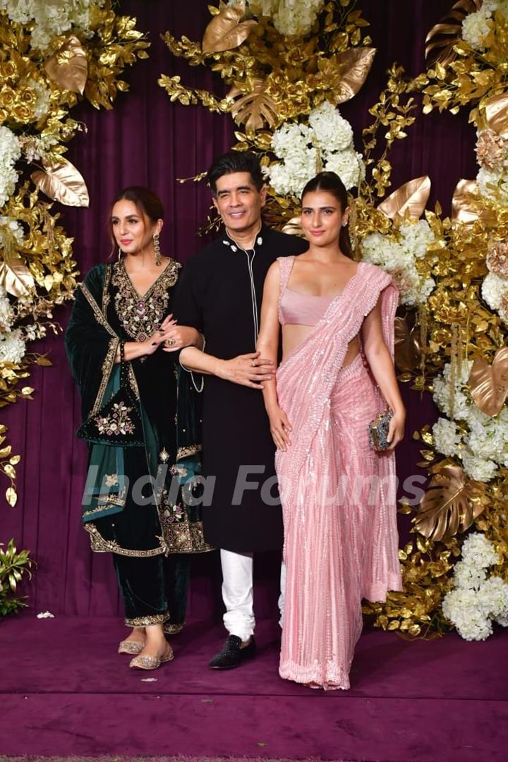 Manish Malhotra, Huma Qureshi and Fatima Sana Shaikh snapped at Manish Malhotra’s Diwali Bash