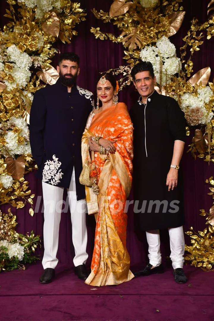 Manish Malhotra, Rekha and Aditya Roy Kapur snapped at Manish Malhotra’s Diwali Bash