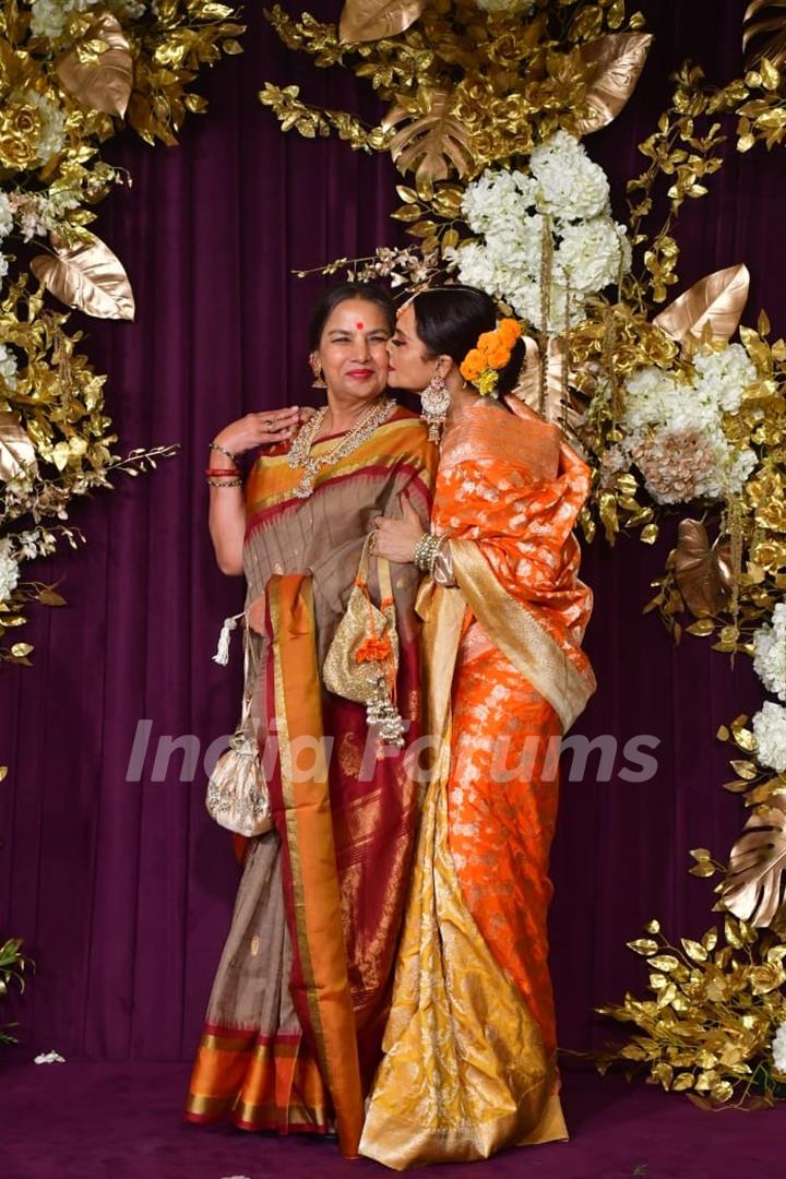 Shabana Azmi and Rekha snapped at Manish Malhotra’s Diwali Bash