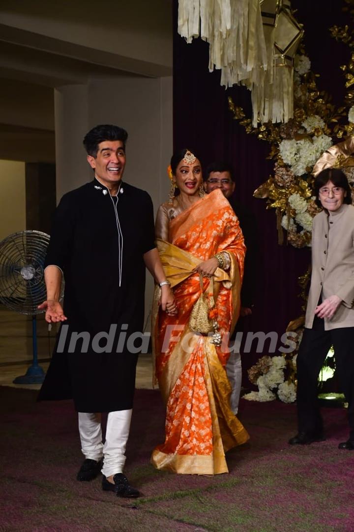 Shabana Azmi and Manish Malhotra snapped at Manish Malhotra’s Diwali Bash