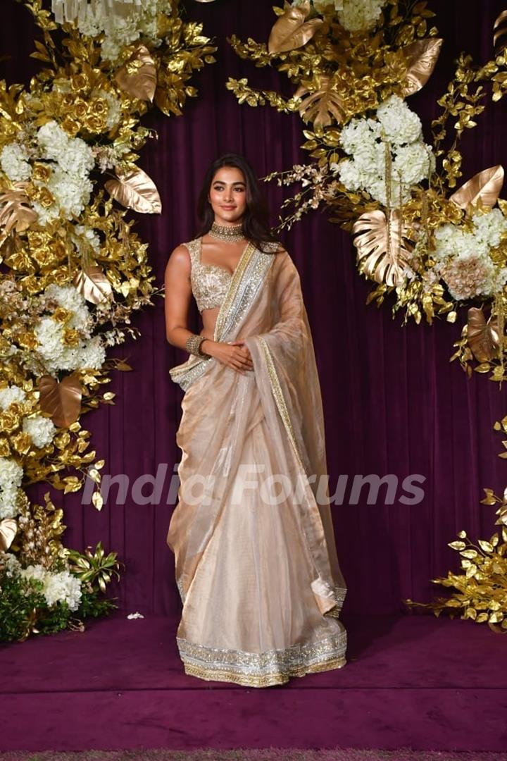 Pooja Hegde snapped at Manish Malhotra’s Diwali Bash