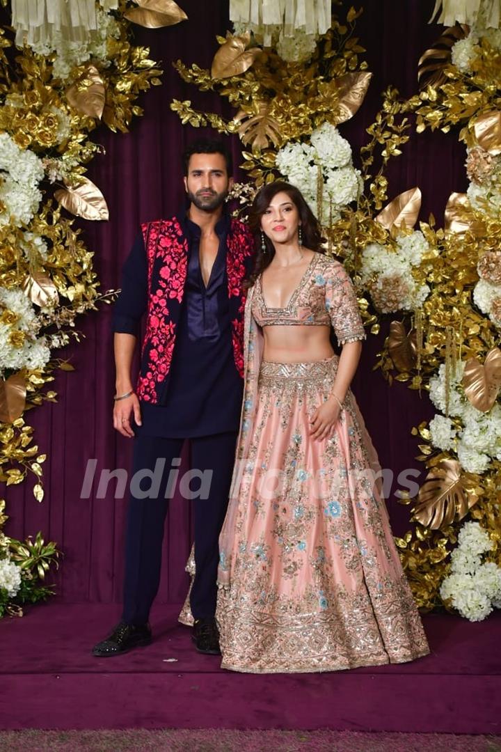 Mehreen Pirzadaa  and Gurfateh Pirzada snapped at Manish Malhotra’s Diwali Bash