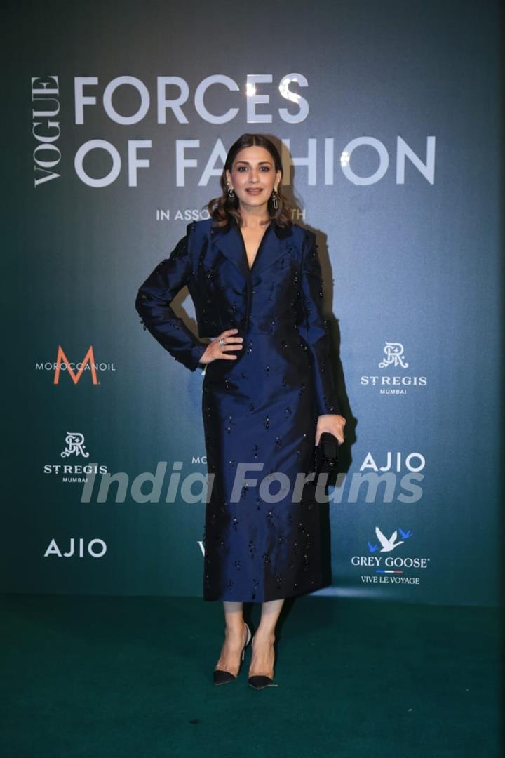 Sonali Bendre snapped at the Vogue Forces of Fashion India 2024