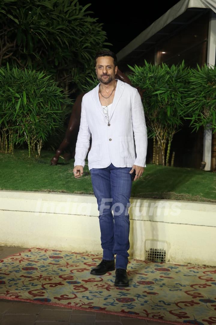 Fardeen Khan snapped at Rohini Iyer's party