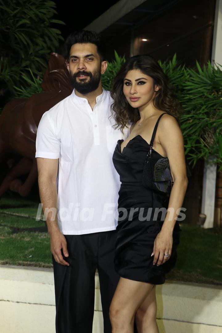 Mouni Roy snapped at  the welcome party for Warner Music Group