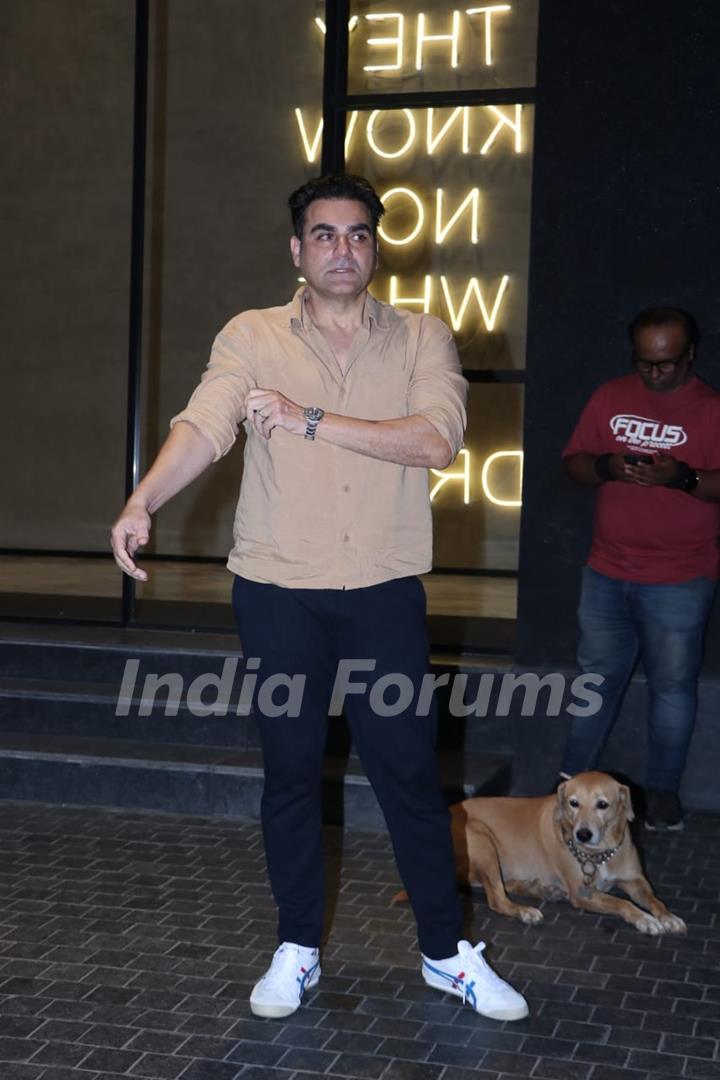 Arbaaz Khan snapped in the city