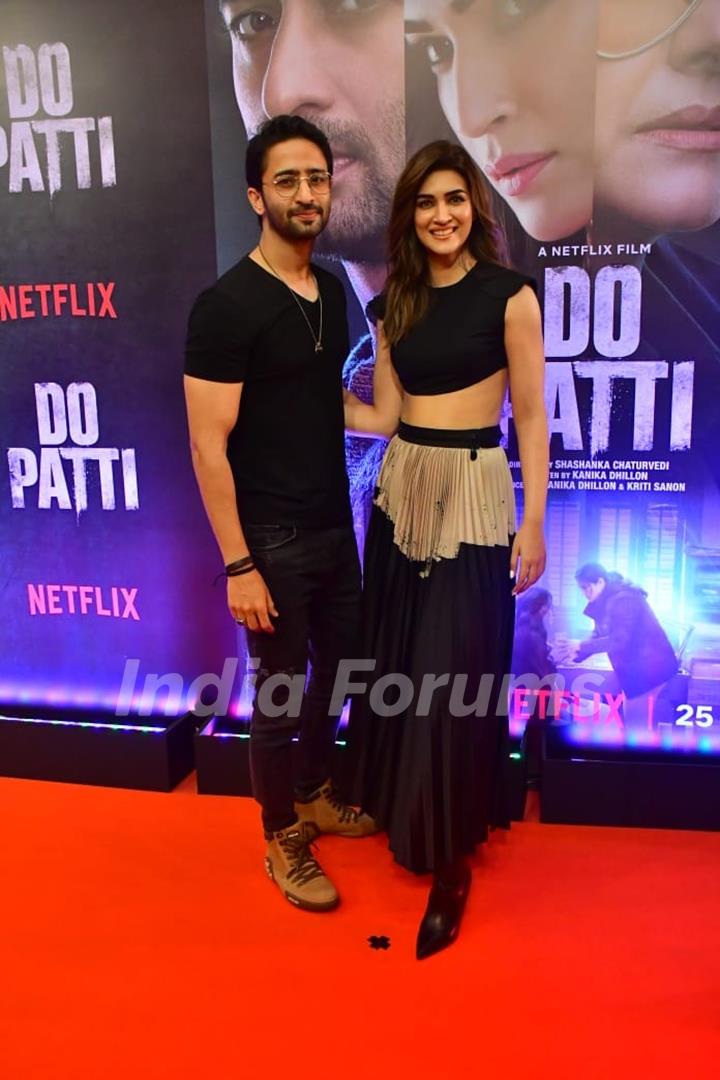 Shaheer Sheikh and Kriti Sanon grace the screening of 'Do Patti'