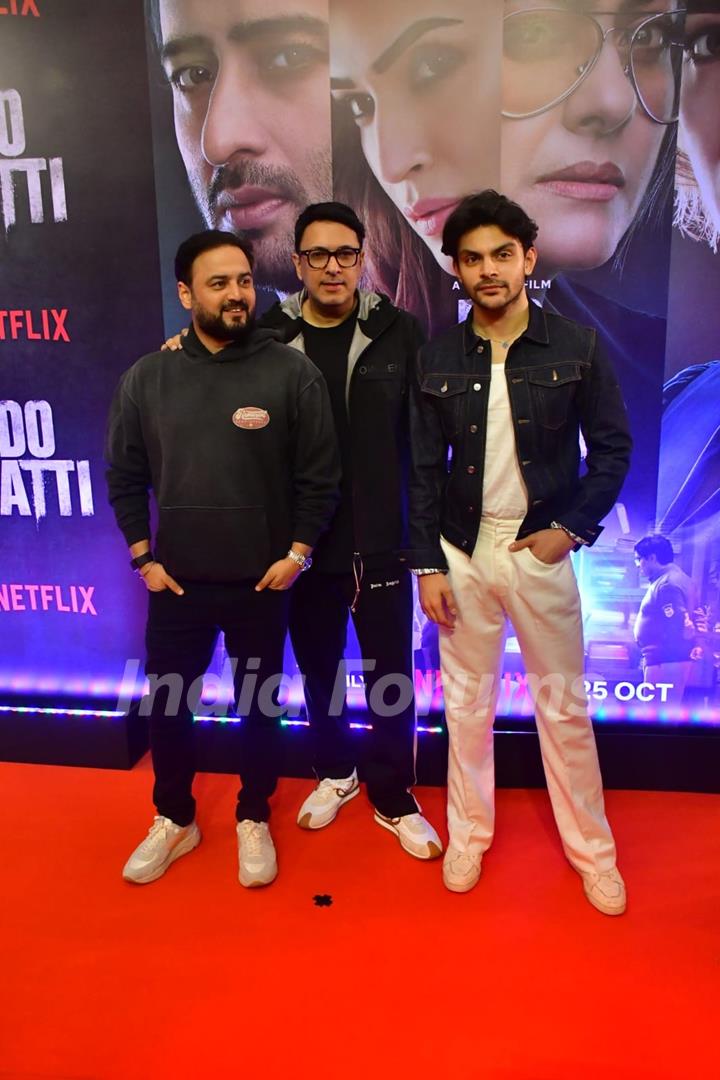 Dinesh Vijan and Veer Pahariya grace the screening of 'Do Patti'