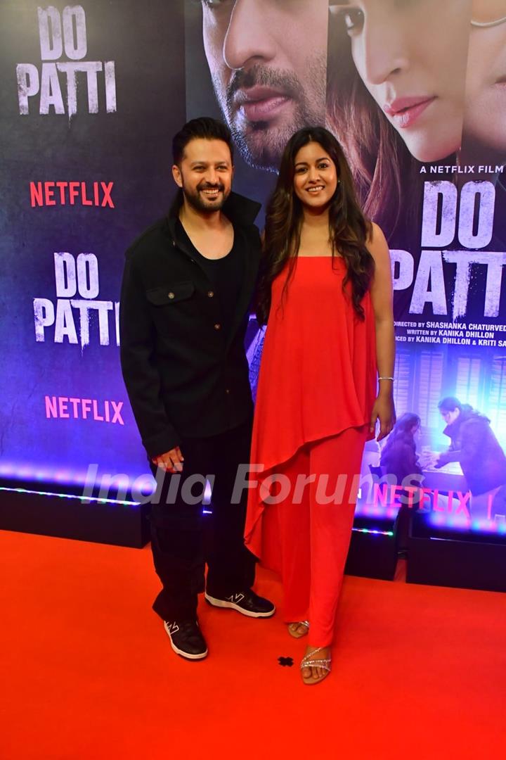 Vatsal Sheth and Ishita Dutta grace the screening of 'Do Patti'