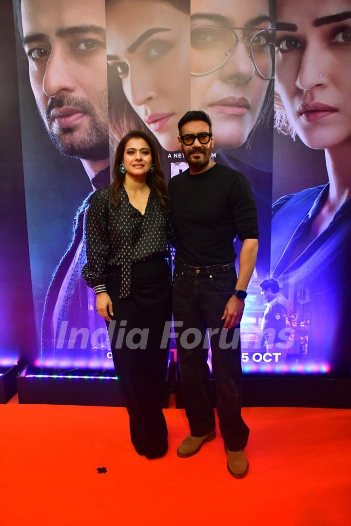 Ajay Devgn and Kajol grace the screening of 'Do Patti'