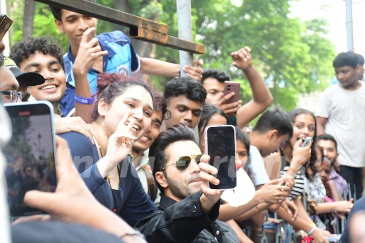 Varun Dhawan snapped promoting his upcoming series 'Citadel: Honey Bunny' at Gaiety Galaxy, Bandra