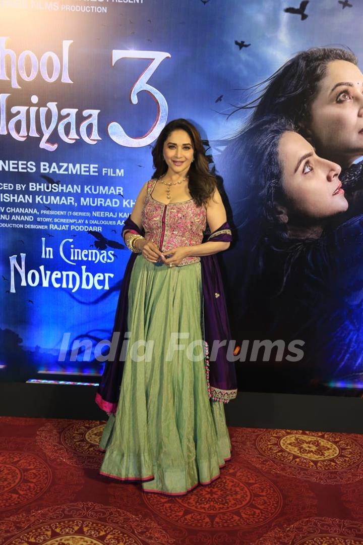 Madhuri Dixit snapped at the song launch of 'Ami Je Tomar 3.0'