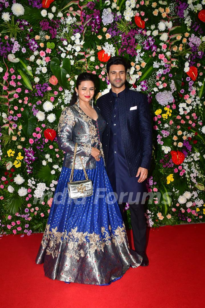 Divyanka Tripathi and Vivek Dahiya attends Ekta Kapoor's Diwali Bash