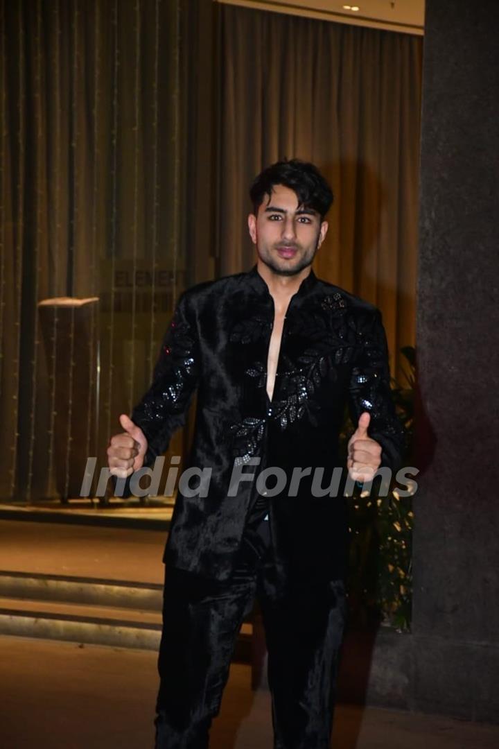 Ibrahim Ali Khan snapped attending Abu Jani and Sandeep Khosla’s Diwali party