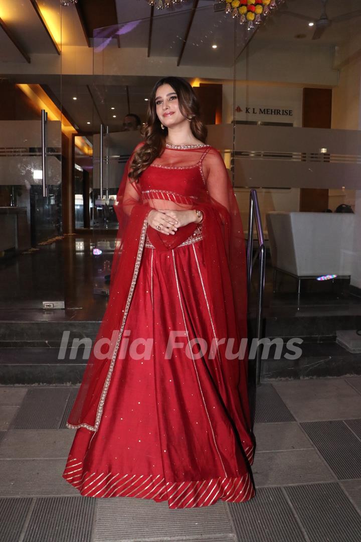 Rasha Thadani snapped attending Pragya Kapoor’s Diwali bash