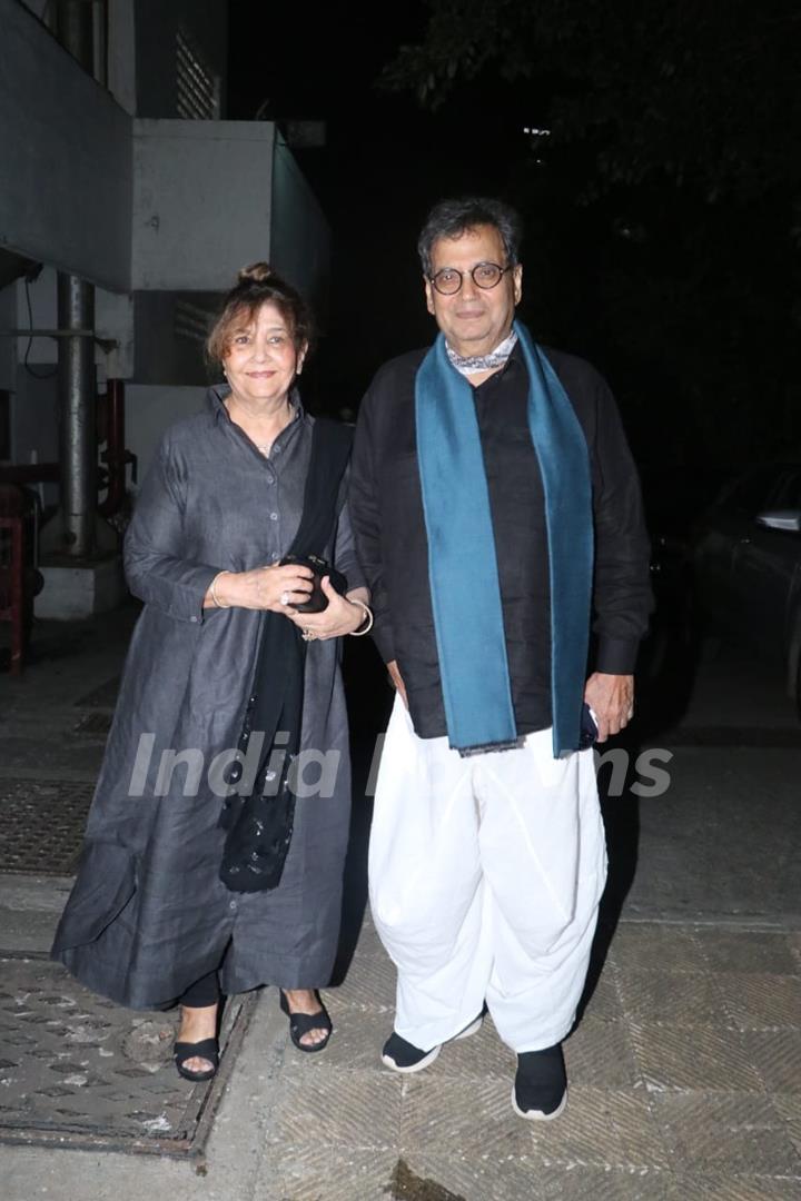 Subhash Ghai snapped at the red carpet of the play Ammi Akhtari