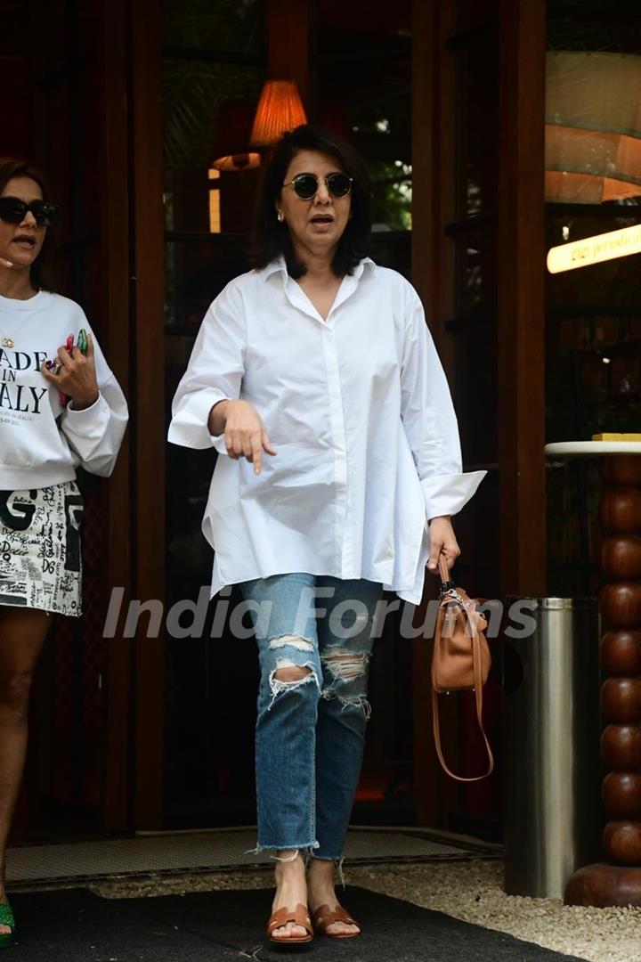 Neetu Kapoor snapped in the city 