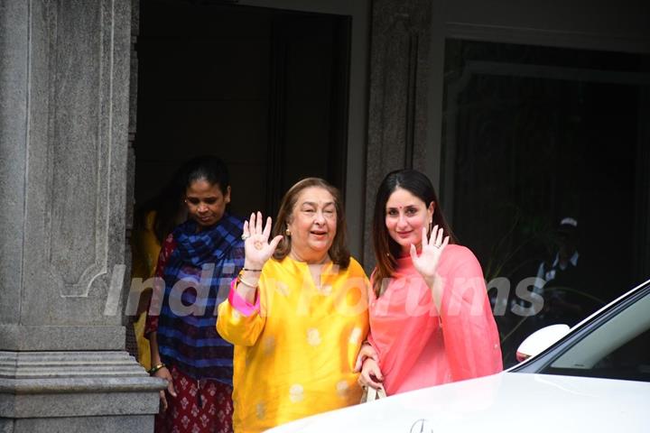 Kareena Kapoor snapped at Randhir Kapoor house 