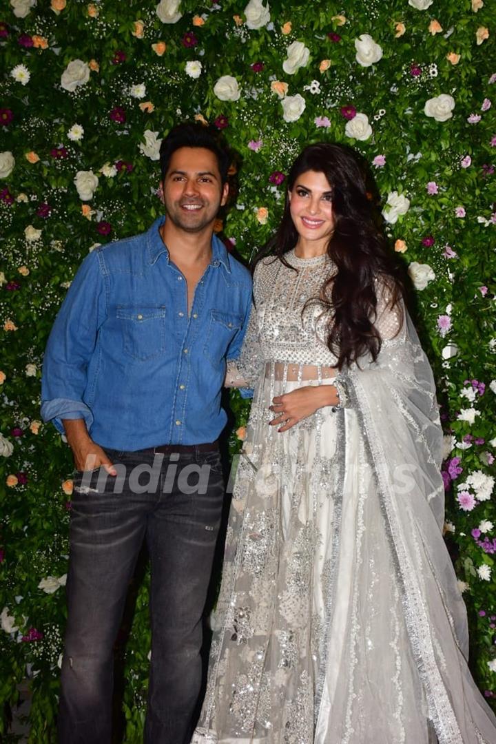 Jacqueline Fernandez and Varun Dhawan grace Anshul Garg and Amul Mohan’s Diwali party