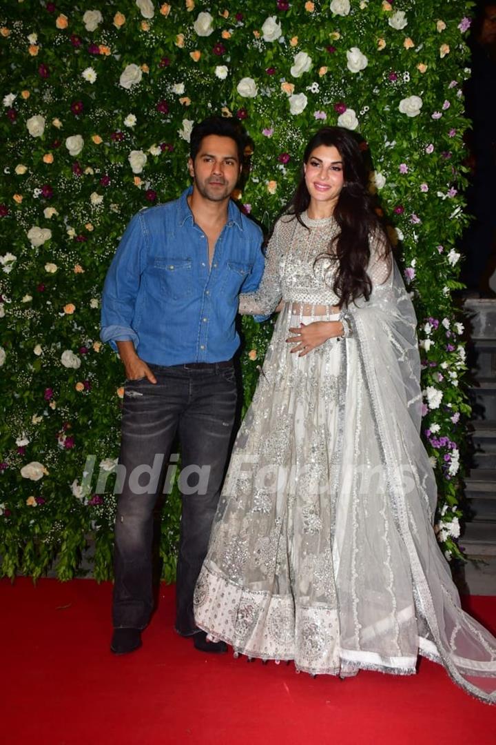 Jacqueline Fernandez and Varun Dhawan grace Anshul Garg and Amul Mohan’s Diwali party